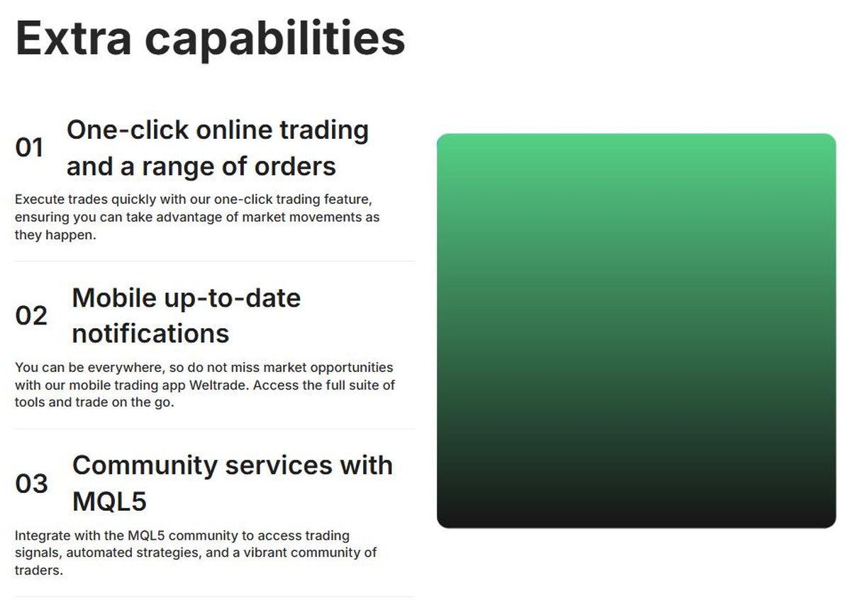 Weltrade copy trading extra capabilities