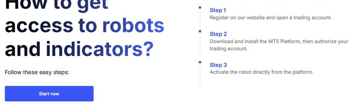 How to access Weltrade robots in three steps